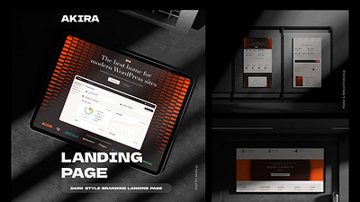 AKIRA SAAS LANDING PAGE animation branding figma graphic design landing page ui ux web web ui website design