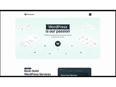 WPCenter ◆ Landing Page homepage landing page ui web design website wordpress