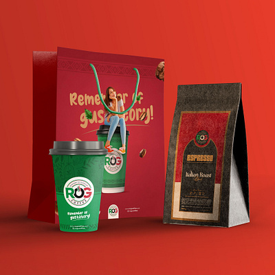 ROG Coffee Package Design branding coffee coffee cup graphic design merchandise packaging