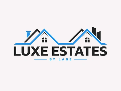 LUXE ESTATES - By Lane business design estate graphic design houses property retail typography vector