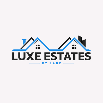 LUXE ESTATES - By Lane business design estate graphic design houses property retail typography vector