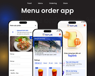 Taplink - App mobile UX UI design app design app mobile design app screen app shot drink app shot food app food app shot menu app design menu app shot mobile app shot ui design ui mobile design ui ux user experience user experience design user interface design ux design uxui uxui design