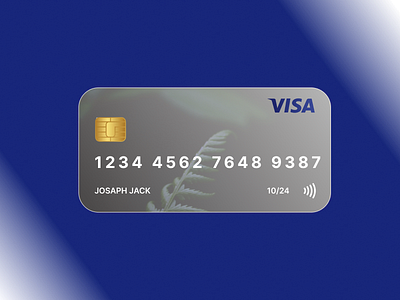 Visa Card #UI Challenge 5 challange figma hype4.academy ui visa card