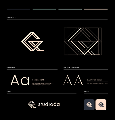 Studio 6a branding branding logo design