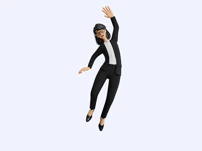 3D Secretary illustrations 3d 3d cartoon 3d character 3d character illustration business cartoon character finance girl illustration secretary ui woman