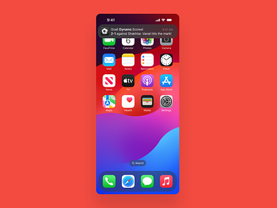 UX Writing Challenge – Day 7 app apple dailyui dailyux football app goal ios ios notification iphone main screen mobile mockup notification pop up sports notification ui uiux ux writing challenge uxwriting