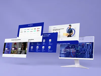 Workforce Management Platform branding graphic design ui