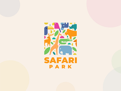 A modern playful logo design branding geometric logodesign minimal logo design playful safari