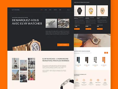 Luxury Watch E-commerce Website watch watch ecommerce watch figma watch landing page watch shop watch shopify watch store watch ui watch web design watch website watches watches shop watches ui watches website