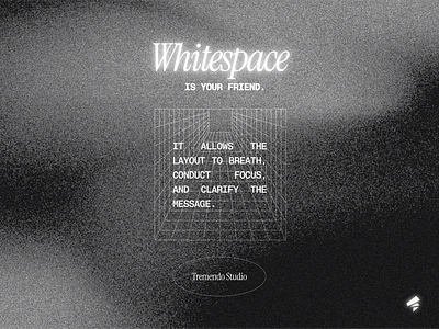 Whitespace is your friend. designprinciples graphic design