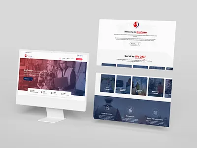 Engineer Career Website creative design ui ux web design