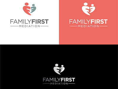 Modern Mediation Service Logo dynamic family family logo family service ff ff logo flat illustration lettermark mediation mediation service mediation service logo minimal modern symbolic