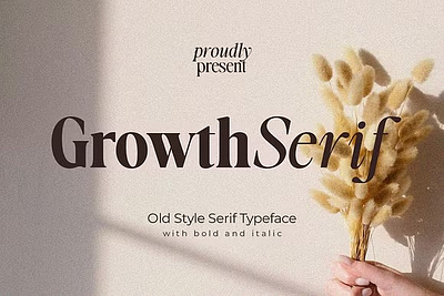Growth Serif design designer font fonts growth serif typeface typography