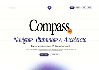 Compass Hero Section 🚀 hero herosection landing landing page uidesign web design