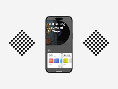 Albums album app clean concept design mobile mockup music ui ux