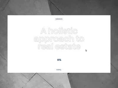 Soravia Real Estate Homepage Concept 3d animation building interaction landing page layout real estate scrolling vietnam website