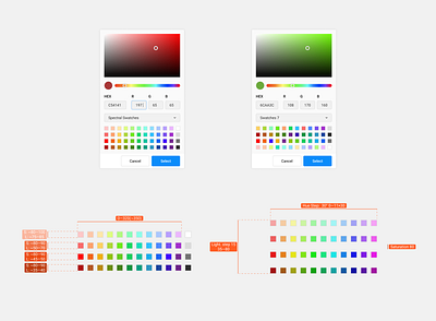 Color Picker design system ui