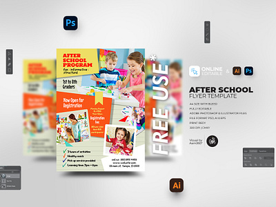 After School Program Flyer Template aam360 aam3sixty admission open after school after school flyer template after school poster template after school program art school back to school ad branding concept flyer template junior school admission kids activities kids camp kids school poster pre school school admission ads school admission flyer school admission video