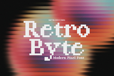 Retro Byte - Modern Pixel Font unique retro pixel font