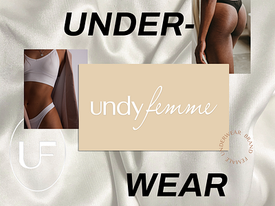 Women's underwear brand logo adobe illustrator brand design brand identity branding clothing design elegant fashion female graphic design lingerie logo logo design modern monogram style typography underwear vector