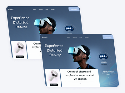VR Concept Design - ScopeX one page vr