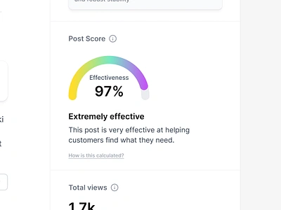 Post score 🌈 analyze dashboard gradient product design rainbow score software design statistic stats ui ui design