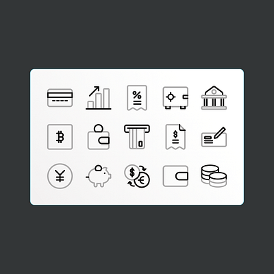 Finance Icon banking design designasset finance icon icons ui uidesign uielement