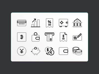 Finance Icon banking design designasset finance icon icons ui uidesign uielement