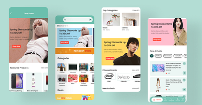 e -commerce app home app design branding ecommerce app mobile app design mobile shots ui