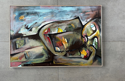 Dumač .., akryl na plátně, 90 x 60 cm, Zdeněk Duroň, 2024