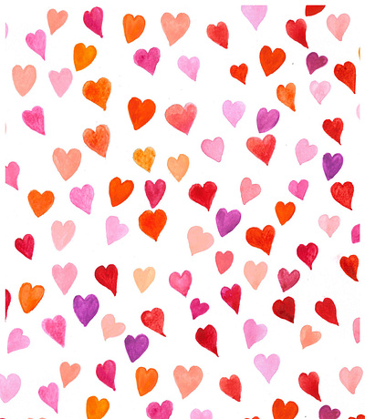 Background with hearts background hearts pattern red valentin watercolor