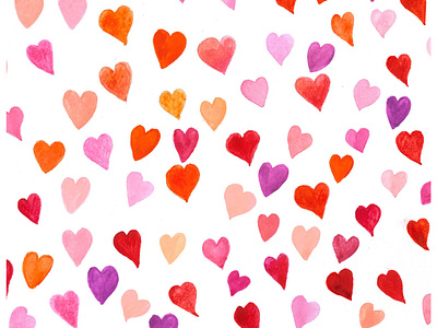 Background with hearts background hearts pattern red valentin watercolor