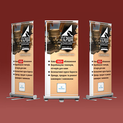 Roll-up banner ads banner branding design graphic design illustration roll up banner vector