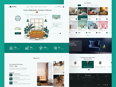 Furniture Website Design design e commerce freelancedesigner landingpage ui uidesign uidesigner ux webdesignservice webdesigntips websitedesigning websitedesigninspiration websitedesigns websitemaker