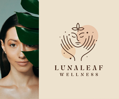 Luna Leaf Wellness Branding | Health & Wellness branding brand identity branding logo design visual brand identity wellness wellness branding