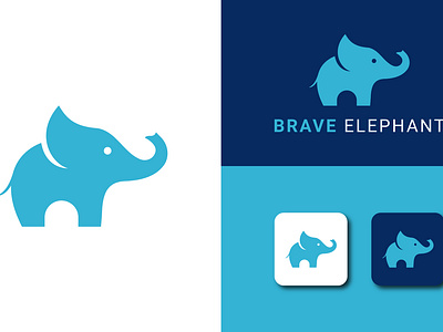 Brave Elephant Logo brave elephant logo elephant app icon elephant app logo elephant logo elephant logo design