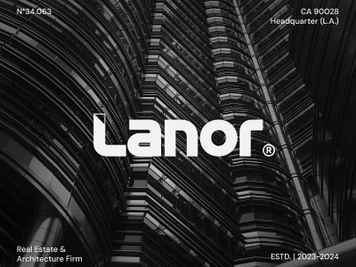 Lanor® - Logo Design I Real Estate Business Branding architecture brand design brand identity branding business identity construction construction logo construction logo design corporate branding corporate identity identity design logo logo branding logo design real estate real estate logo real estate logo design visual identity