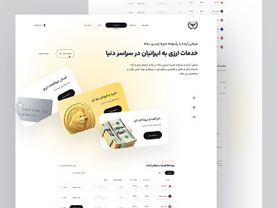 Home Page - Ayandehexchange.com blank design clean coin crypto cryptocurrency cryto exchange currency exchange finance fintech investment landing saas trading ui ux web design web site web3 webdesign