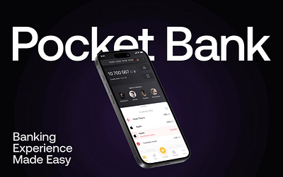 Bank in Your Pocket app bank in smartphone bank in your pocket banking app design digital banking figma finance finance app design fintech funds funds management mobile app mobile banking money management online bank pocket bank ui ux app design user interface