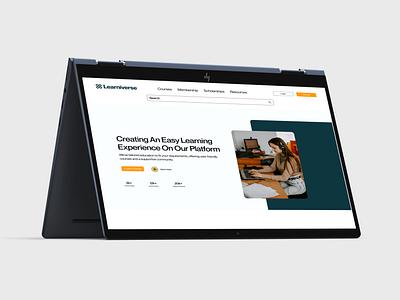 E-Learning Landing Page Design ui