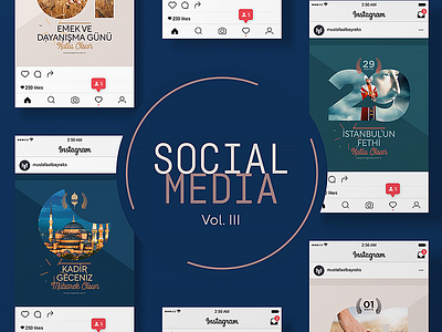 Social Media vol.3 graphic design instagram post post design social media social media marketing typography