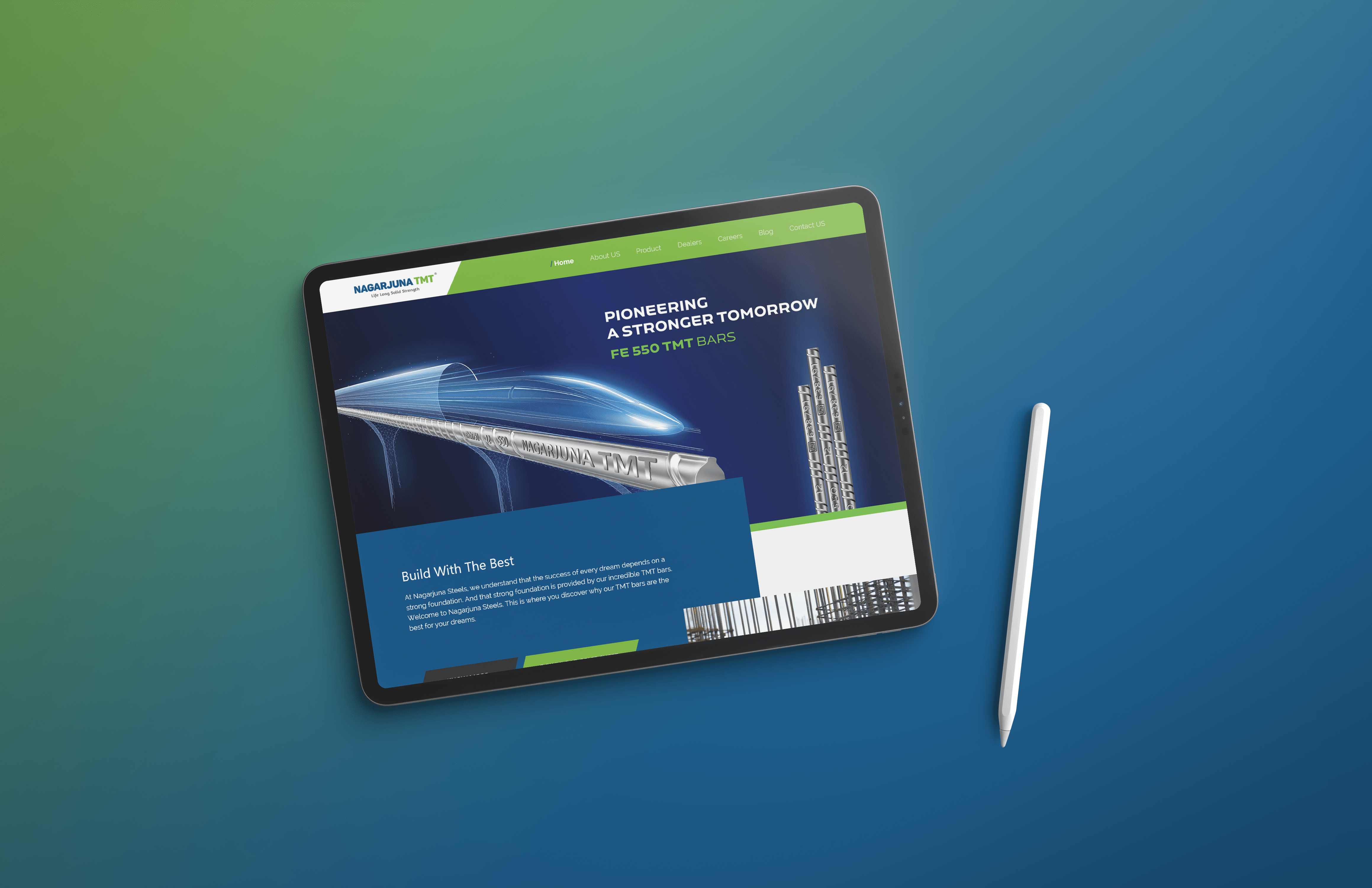 Nagarjuna TMT branding logo motion graphics ui