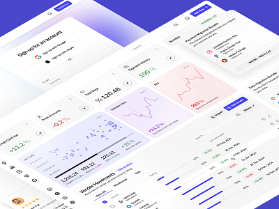 Dashboards | Krapka UI System [v2.0] – Figma UI library dashboard graph line metrics personal area saas table ui ui kit uiux