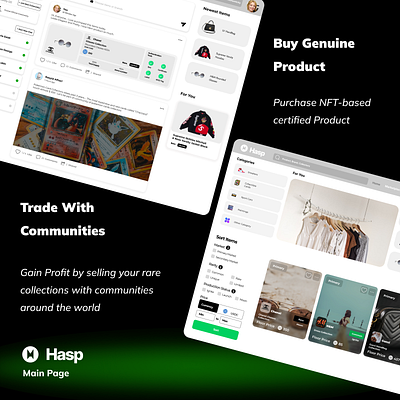 Hasp - NFT based E-Commerce Platform e commerce nft ui ux web3