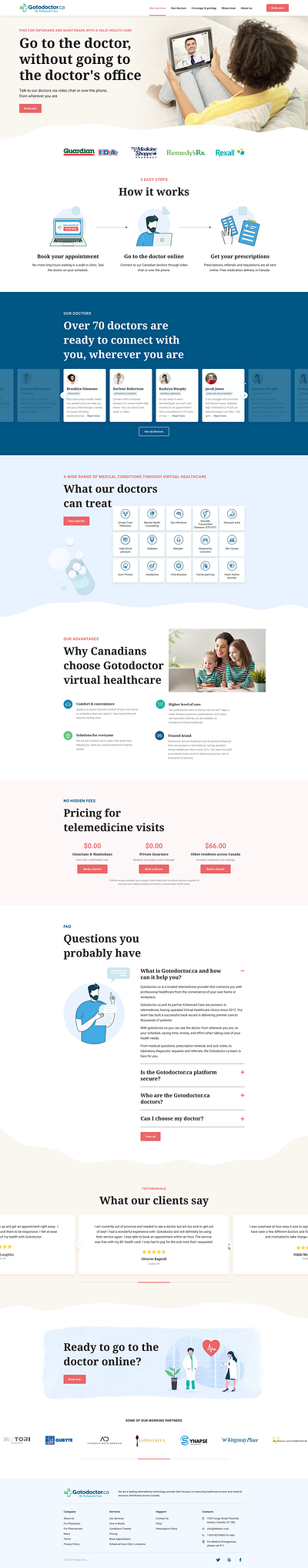 Online medicine platform / healthcare doctors figma healthcare home page design illustration online medicine ux ui website