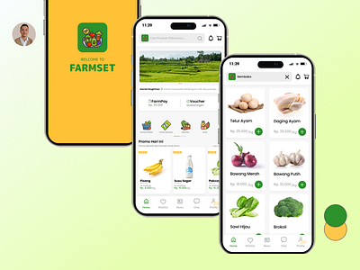 Farmset Apps (Farmer) design farmer mobile ui ux