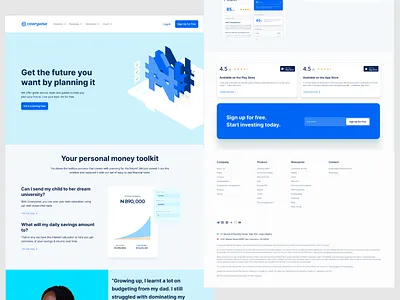 Fintech - Landing Page fintech landing page ui uidesign uiux website