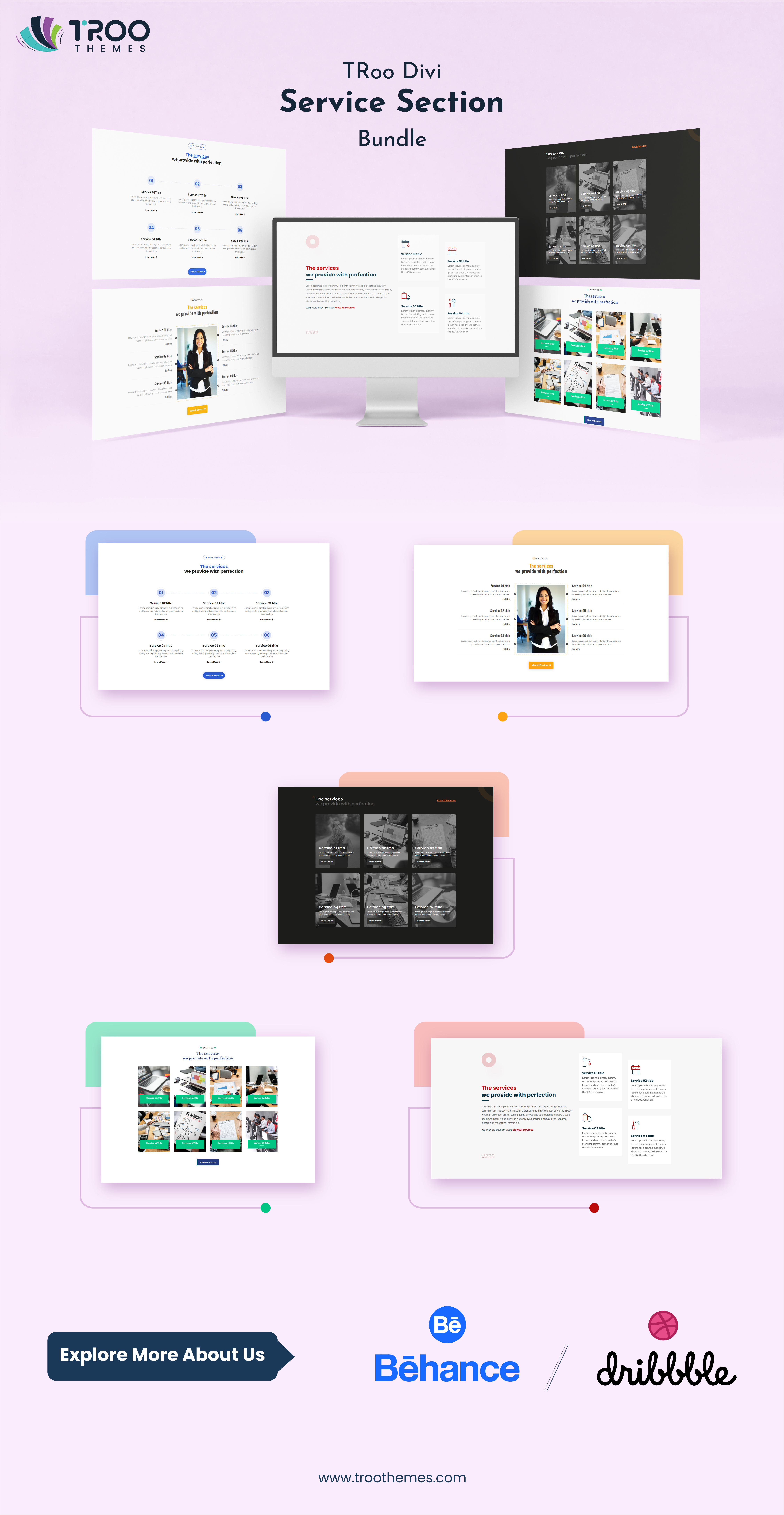 Service Section Designs For Divi Theme divi child themes divi layouts divi theme divi themes service section website layouts