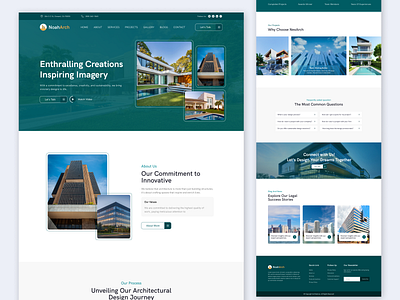 A Landing page For An Architectural Agency landing page ui ui and ux ux website design