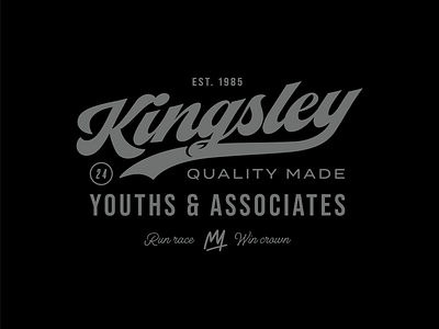 Kingsley Youth T-shirt apparel branding church crown design graphic design shirt tshirt type vintage youth